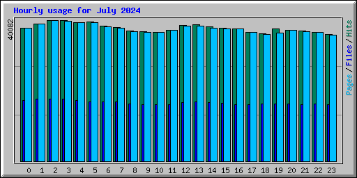 Hourly usage for July 2024