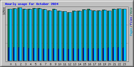 Hourly usage for October 2024