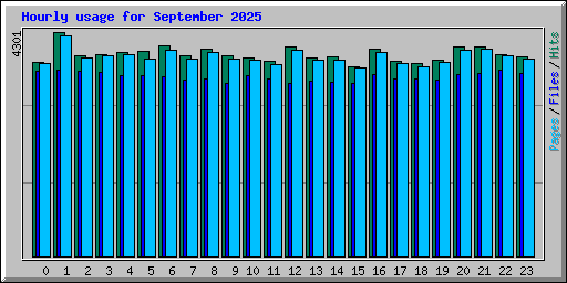 Hourly usage for September 2025